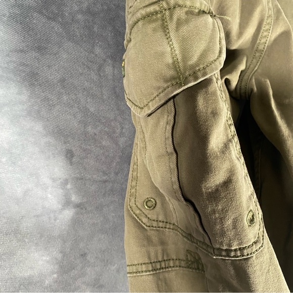 Superdry Cargos Green Trousers Women's Size Large Gorpcore Pockets Hiking - Picture 7 of 12